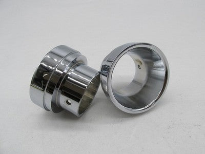 Pair of Harley Davidson Genuine NOS Chrome Exhaust Muffler Tips End Ca