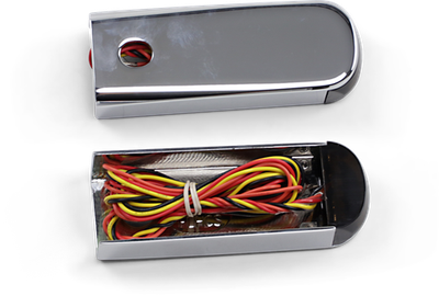 Alloy Art Strut Mount LED Lights Smoke Lens Raw Finish SSL-BR-2C