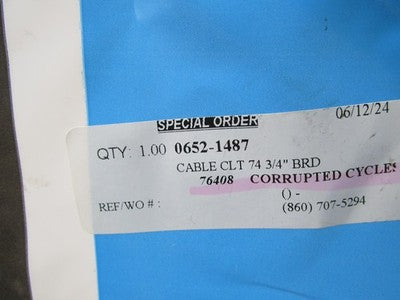 Drag Specialties NOS 5322308HE Braided Clutch Cable 74-11/16" 0652-148