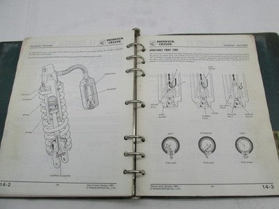 Honda Official Factory 1982-1983 CR250R Shop Service Manual Book