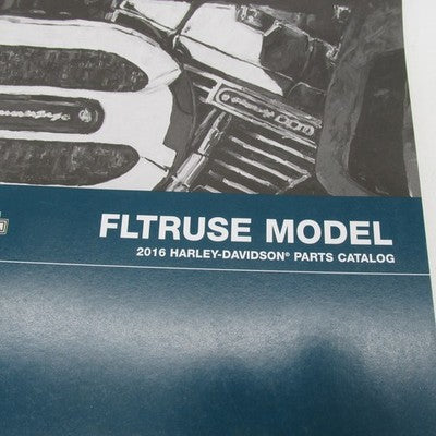 Harley Davidson Official Factory 2016 FLTRUSE Model Parts Catalog 9989