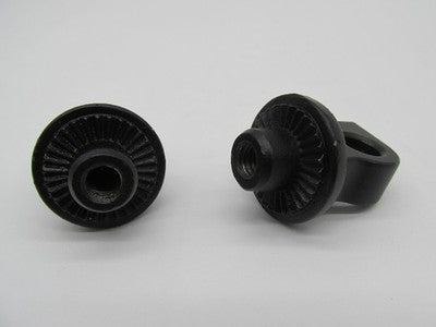 Kuryakyn NOS OEM 6775 Adjustable Stop Splined Peg Adapters Black 1620-