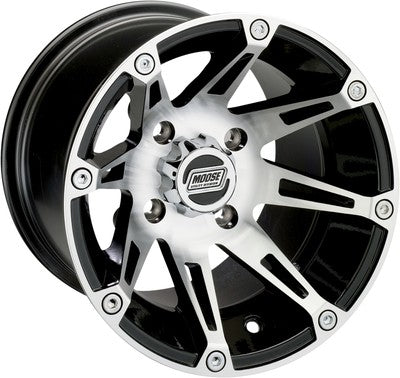 Moose Racing Type 387X Wheels 12x7 - 4+3 Offset - 4/156 Machined - Bla