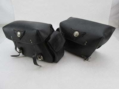 Pair of Harley Davidson Universal Motorcycle Synthetic Leather Saddleb