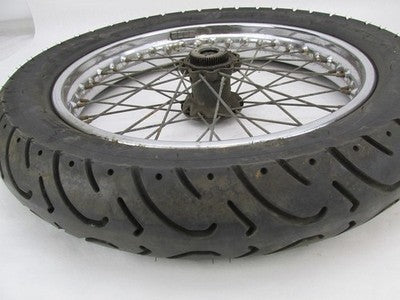 BSA A65 A50 Chrome Spoke Spoked Rear Quick Wheel w/ Challenger Tire 11