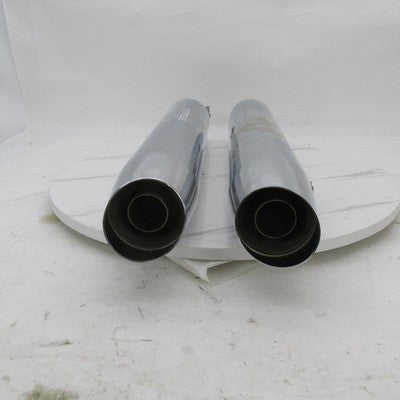 Pair of Harley OEM Chrome Mufflers FLHX FLHT FLT 07-08 Touring 65592-0