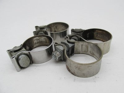 Lot of 4 Harley Davidson Genuine 1.75" 1-3/4" Exhaust Muffler Clamps