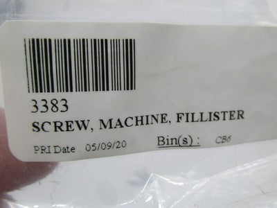 LOT of 3 Harley-Davidson OEM NOS 8-32 X 1-1/4 Fillister Head Screws 33