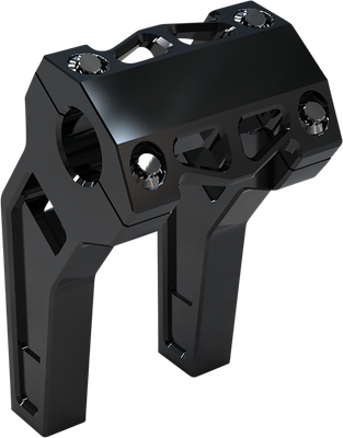 LA Choppers Risers 6" - 1-1/4" Clamping Black Anodized LA-7481-06B