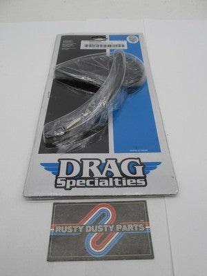 Drag Specialties NOS Teardrop Black Short Stem Mirror #0640-0390