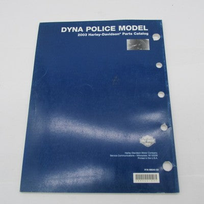Harley-Davidson OEM 2003 Dyna Police Model Parts Catalog 99544-03