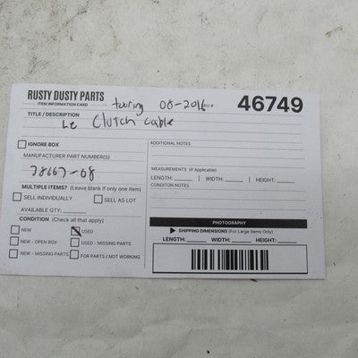 Harley-Davidson OEM 08-16 Touring Clutch Cable 38667-08