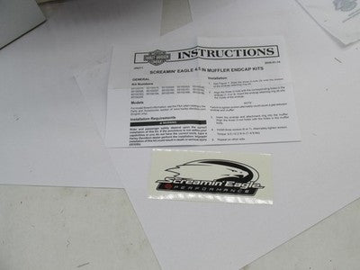 Harley Davidson Genuine NOS NIB Blunt Slash Steel Muffler End Cap 6510