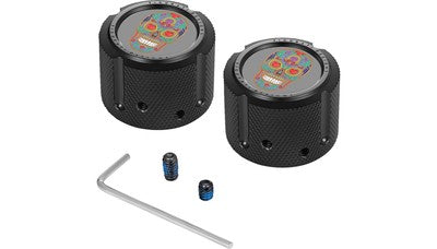 FIGURATI DESIGNS Front Axle Nut Covers FD30-FAC-BLK