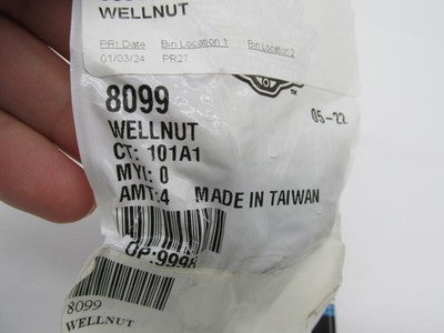Lot of 4 Harley-Davidson Genuine OEM NOS Rubber Well Nuts 8099