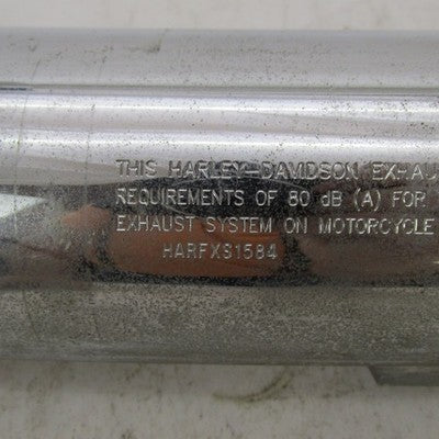 Harley Davidson OEM Single Chrome Rear Muffler Twin Cam Softail 65890-