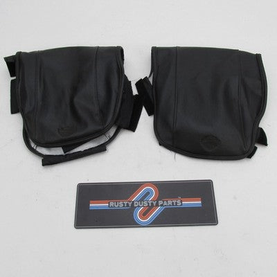 Pair of Harley OEM 93-13 Touring 15" Synthetic Leather Saddlebag Lid B