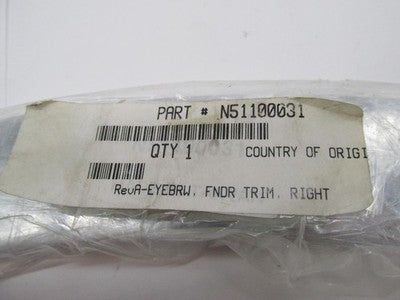 Polaris NOS Genuine OEM Indian Fender Eyebrow Trim, Right N51100031