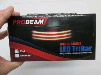 Custom Dynamics NOS Harley Davidson Run Brake LED TriBar Red 2040-2261