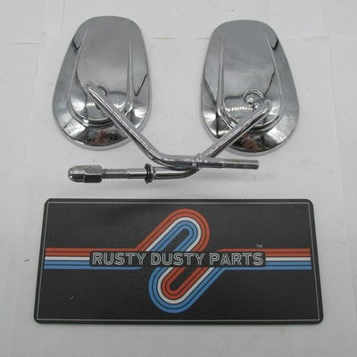 Pair of Harley Davidson OEM Chrome Teardrop Mirrors