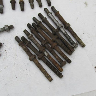 Large Lot of Vintage Triumph BSA OEM Engine Bolt Cylinder Head & Stato