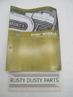 Harley-Davidson Official Factory 2016 Dyna Models Parts Catalog 99439-