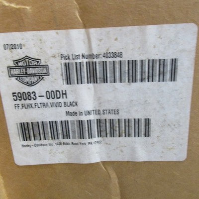 Harley Davidson OEM NOS 00-13 FLHX FLTR/I Front Fender Vivid Black 590