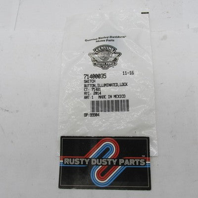 Harley-Davidson Genuine OEM NOS Illuminated Lock Switch Button 7140003