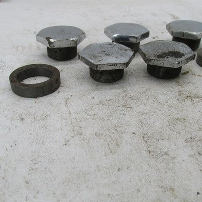 Mixed Lot of 5 Vintage OEM Triumph BSA 26.2mm Fork Tube Caps & Parts