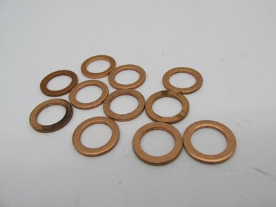 Lot of 11 Harley-Davidson NOS 3/8" x 9/16" x 1/16" Copper Washers 6033