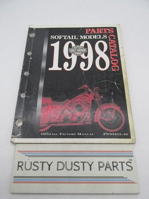 Harley-Davidson Official Factory 1998 Softail Models Parts Catalog 99455-98