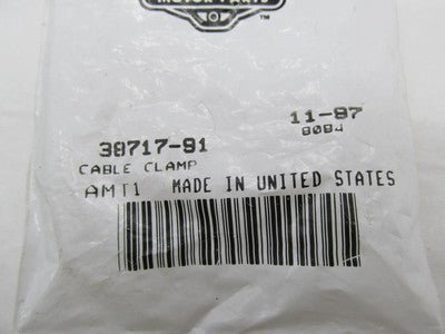 Lot of 12 Harley-Davidson Genuine NOS Black Cable Clamps 38717-91