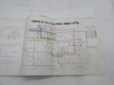 Yamaha Official Factory 125 YA5 Motorcycle Service Manual Book