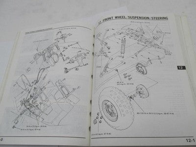 Honda Official Factory 1989-1990 FL400R Pilot Service Manual Book