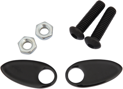 Cycle Visions Rear Turn Signal Cover Plates Black CV4813B