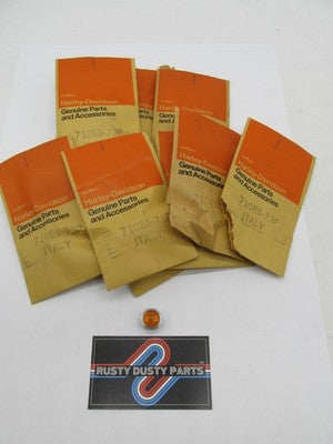 Lot of 10 Harley Genuine NOS Aermacchi Turn Signal Indicator Lenses 71
