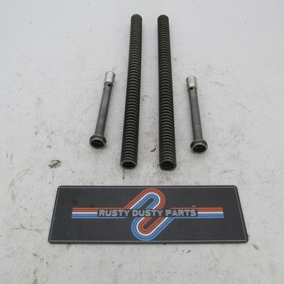 Set of Harley OEM 18.25" Lowered Fork Springs, Dampers, & Oil Stops 45