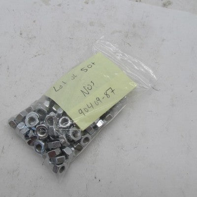 Lot of 50+ Harley-Davidson OEM NOS Chrome 1/4-28 Hex Nuts 94040-90T