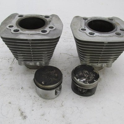 Pair of Harley Davidson OEM Stock XL 883 2.96" Bore Cylinder Jugs & Pi