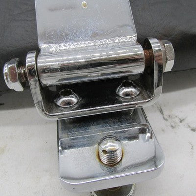 Mustang Adjustable Smooth Driver Backrest w/Chrome Studs Harley Tourin