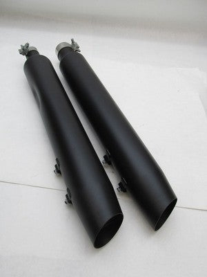 Harley-Davidson Genuine Stock Black Exhaust Mufflers 64900765B  64900766A