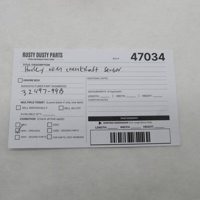 Harley Genuine OEM NOS 1999 Touring Dyna Crankshaft Position Sensor 32