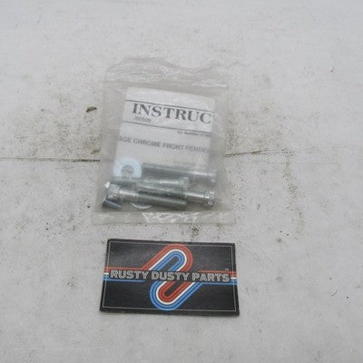 Harley Davidson OEM NOS Chrome Front Fender Rail Install Hardware Kit