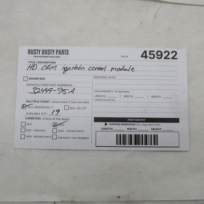 Harley Davidson OEM CDI Ignition Control Module Dyna FLH Softail 95-99