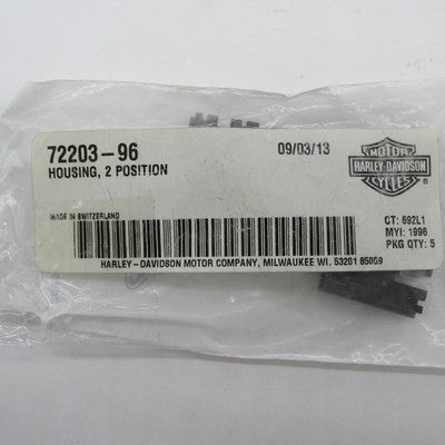Lot of 4 Harley-Davidson Genuine OEM NOS 2-Position Wire Housing 72203
