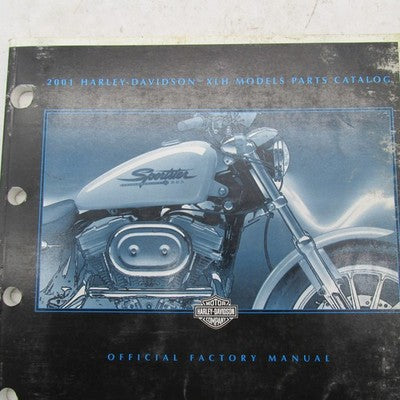 Harley-Davidson Official Factory 2001 XLH Models Parts Catalog 99451-0