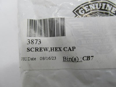 Lot of 5 Harley-Davidson OEM NOS Hex Cap Screws 3873