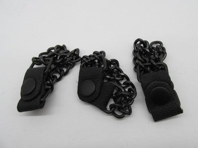 Lot of 3 Z1R Motorcycle Vest Extender Chains Black 2840-0073