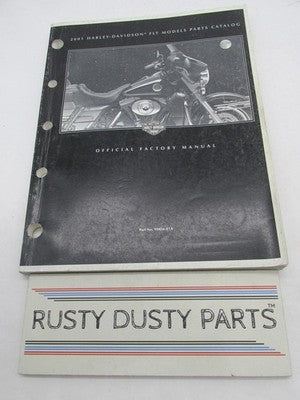 Harley-Davidson Official Factory 2001 FLT Models Parts Catalog 99456-0