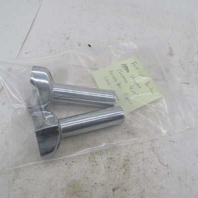 Pair of Harley Davidson OEM Straight Chrome 4.25" Handlebar Risers 1 5